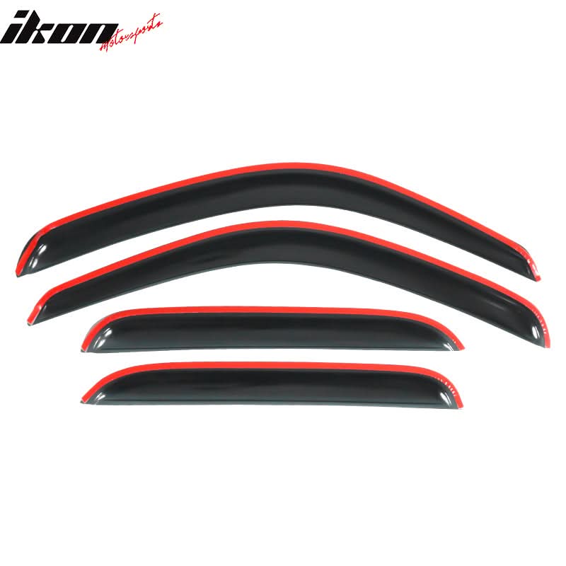 2001-2004 Toyota Tacoma Slim Style Smoke Visor Window Guard Acrylic