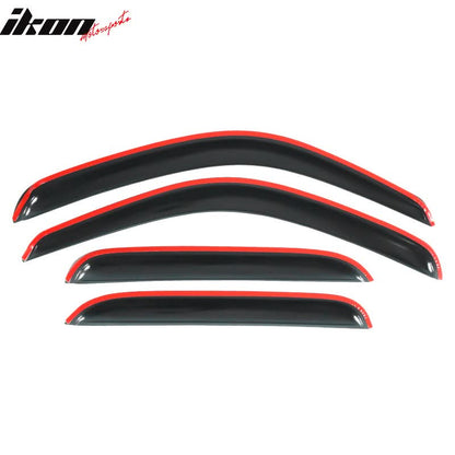2001-2004 Toyota Tacoma Slim Style Smoke Visor Window Guard Acrylic