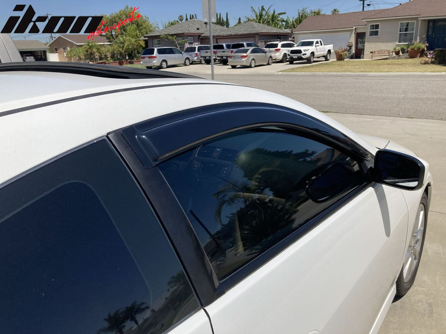 2003-2007 Honda Accord Coupe Tape on Visor Window Rain Guard Acrylic