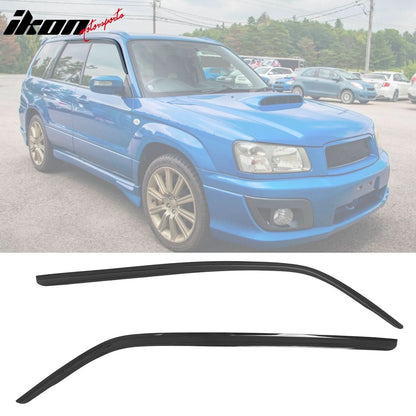 2003-2008 Subaru Forester Slim Style Smoke 2PCS Window Visor Acrylic