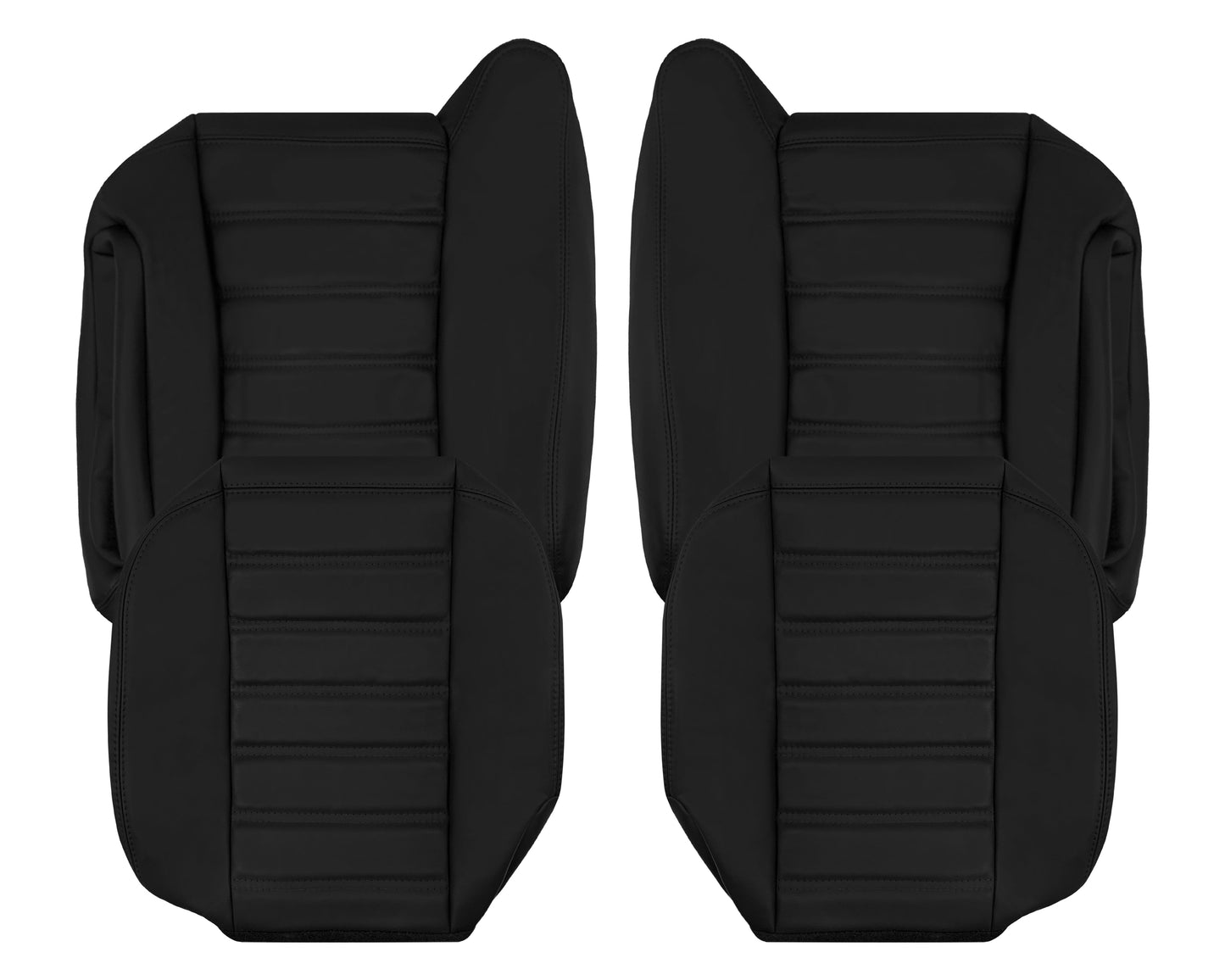 2003 - 2007 Hummer H2 SUV SUT Adventure LEATHER Seat Cover: Ebony Black