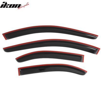 2004-2008 Acura TSX Slim Style Smoke Tinted Visor Windows Acrylic