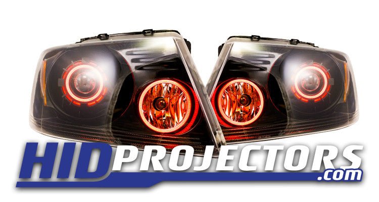 2004-2008 Ford F150 Bi-LED Projector Retrofit with Monster Shrouds
