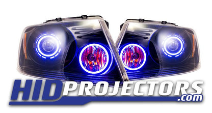 2004-2008 Ford F150 Bi-LED Projector Retrofit with Monster Shrouds