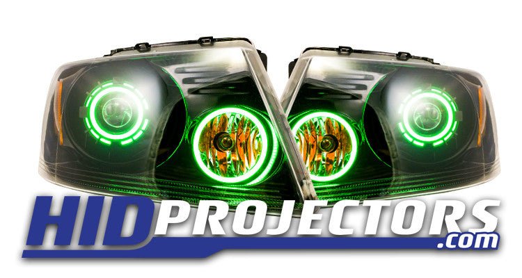 2004-2008 Ford F150 Bi-LED Projector Retrofit with Monster Shrouds