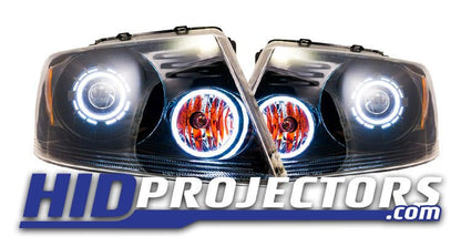 2004-2008 Ford F150 Bi-LED Projector Retrofit with Monster Shrouds