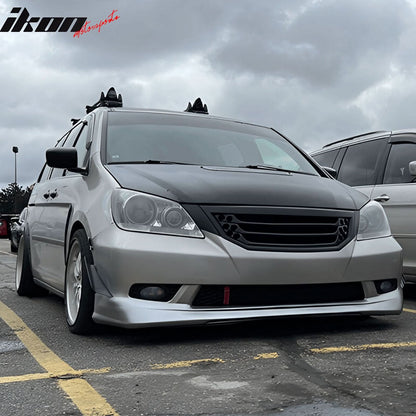 2005-2007 Honda Odyssey Unpainted Black Front Bumper Lip Spoiler PU