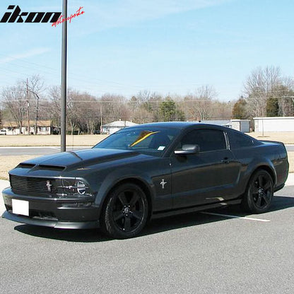 2005-2009 Ford Mustang V8 CV Front Lip Type 2 Style Black Car Lip PU