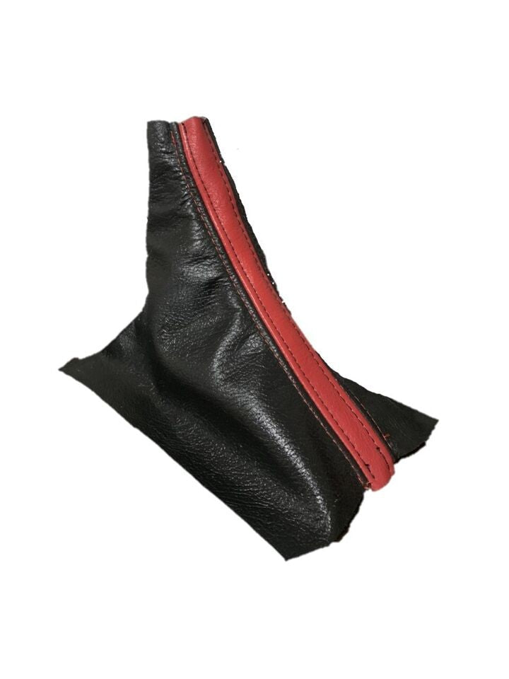 2005-2009 FORD MUSTANG GT Red & Black Leather Manual Shift Boot Cover