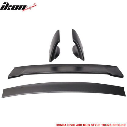2006-2011 Honda Civic FD2 Mugen Style Unpainted Rear Spoiler Wing ABS