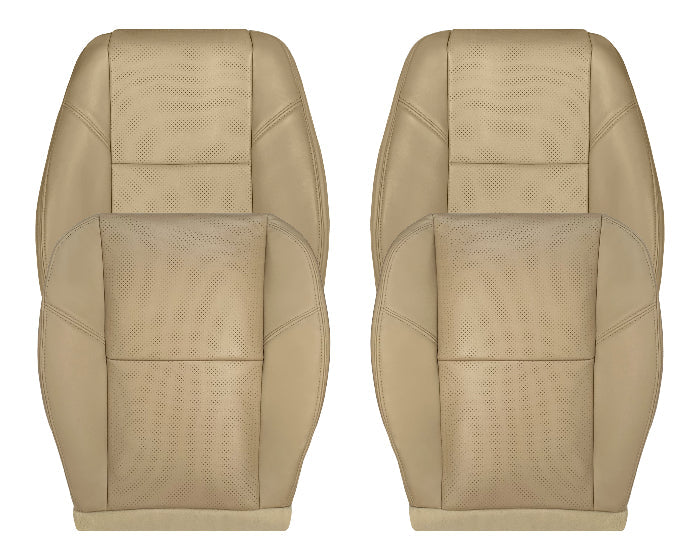 2009-2014 GMC Sierra & Yukon Denali Perforated Seat Cover in Light Cashmere Tan: Choose From Variation
