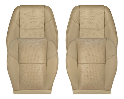 2009-2014 GMC Sierra & Yukon Denali Perforated Seat Cover in Light Cashmere Tan: Choose From Variation