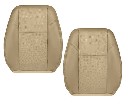 2009-2014 GMC Sierra & Yukon Denali Perforated Seat Cover in Light Cashmere Tan: Choose From Variation