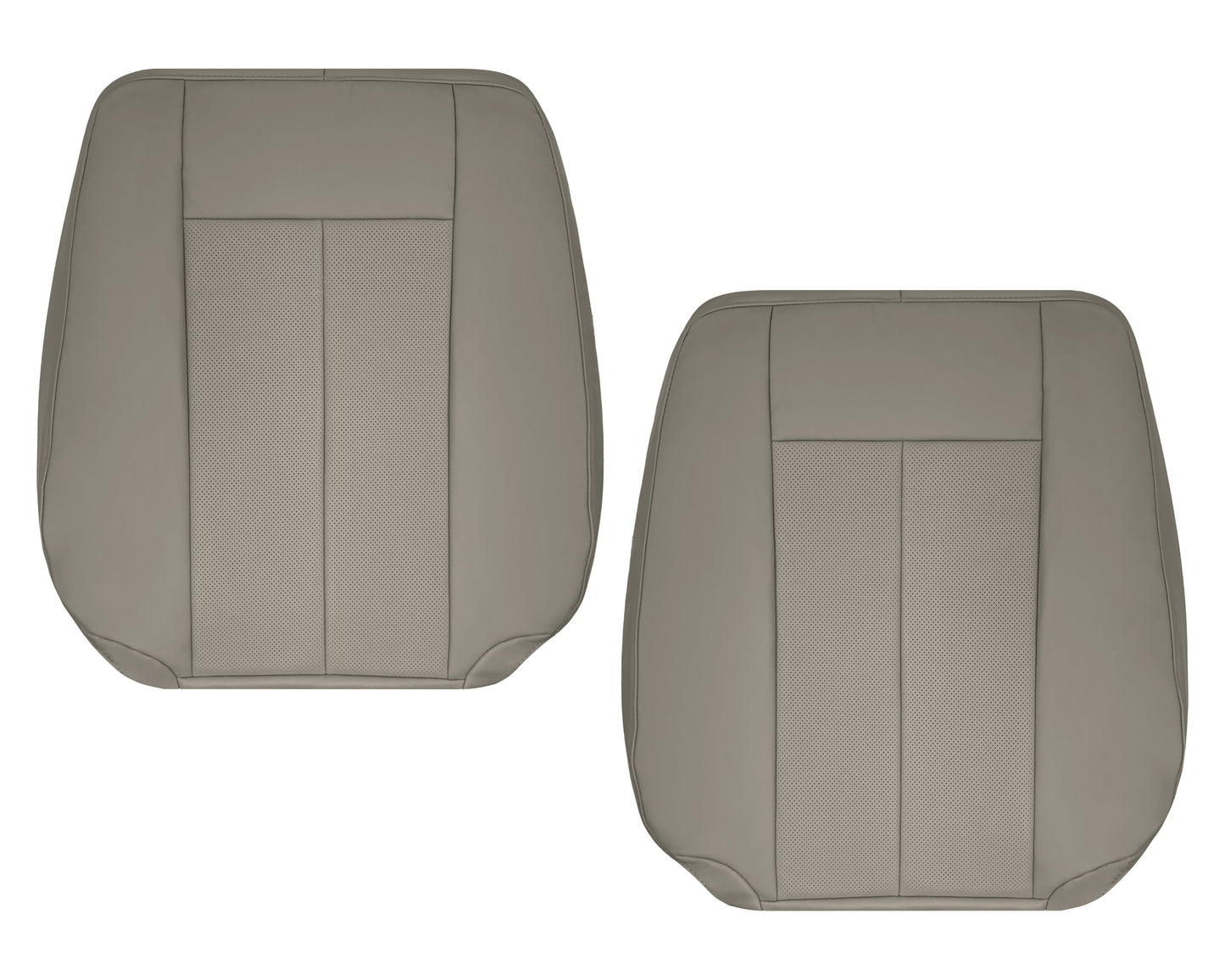 2007-2014 Ford Expedition Eddie Bauer/XLT PERFORATED Leather Replacement Seat Cover in Gray