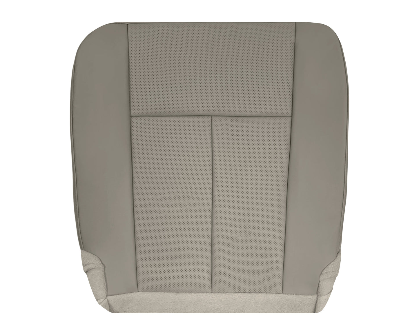 2007-2014 Ford Expedition Eddie Bauer/XLT PERFORATED Leather Replacement Seat Cover in Gray