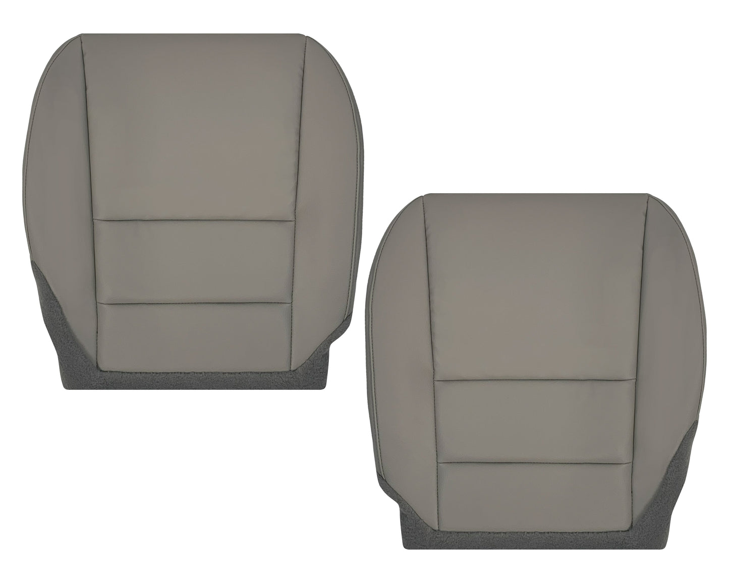 2007 - 2013 Acura MDX Driver Or Passenger Replacement Seat Covers: Non-Perforated Gray
