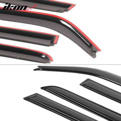 2008-2015 Scion xB Window Visor Slim Style Smoke Tinted Acrylic