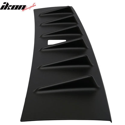 2008-2016 Mitsubishi Lancer X EVO Rear Roof Spoiler W/Shark Fins ABS