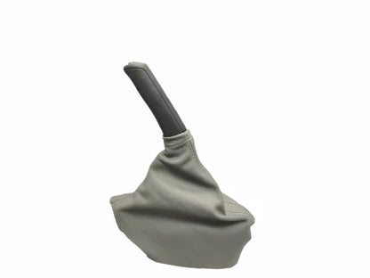 Platinum Gray Leather Handbrake Boot Cover For Subaru Forester 2009 2010 2011 2012 2013