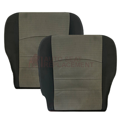 2009-2012 Dodge Ram SLT Front Bottom Replacement Cloth Seat Cover In Dark Gray