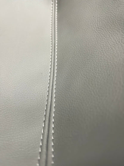 Replacement LEATHER Console Lid Armrest Cover In Platinum Gray For 2009-2019 Subaru Forester
