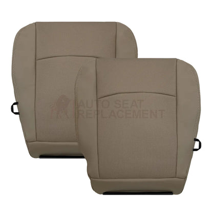 2009 - 2012 Dodge Ram 1500 2500 3500 Laramie Replacement Seat Cover in Light Pebble “Tan" With Perforated Inserts: Choose From Variants