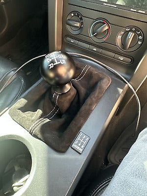 Genuine Suede Manual Shift Boot Cover For 2010-2014 Ford Mustang GT Convertible Coupe V8 V6
