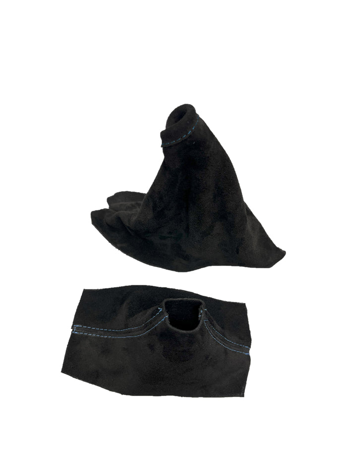 2010-2014 FORD MUSTANG GT Genuine Real Suede Emergency Brake & Shift Boot Cover Set