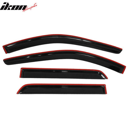 2011-2024 Dodge Durango Slim Style Smoke Tinted Window Visor Acrylic