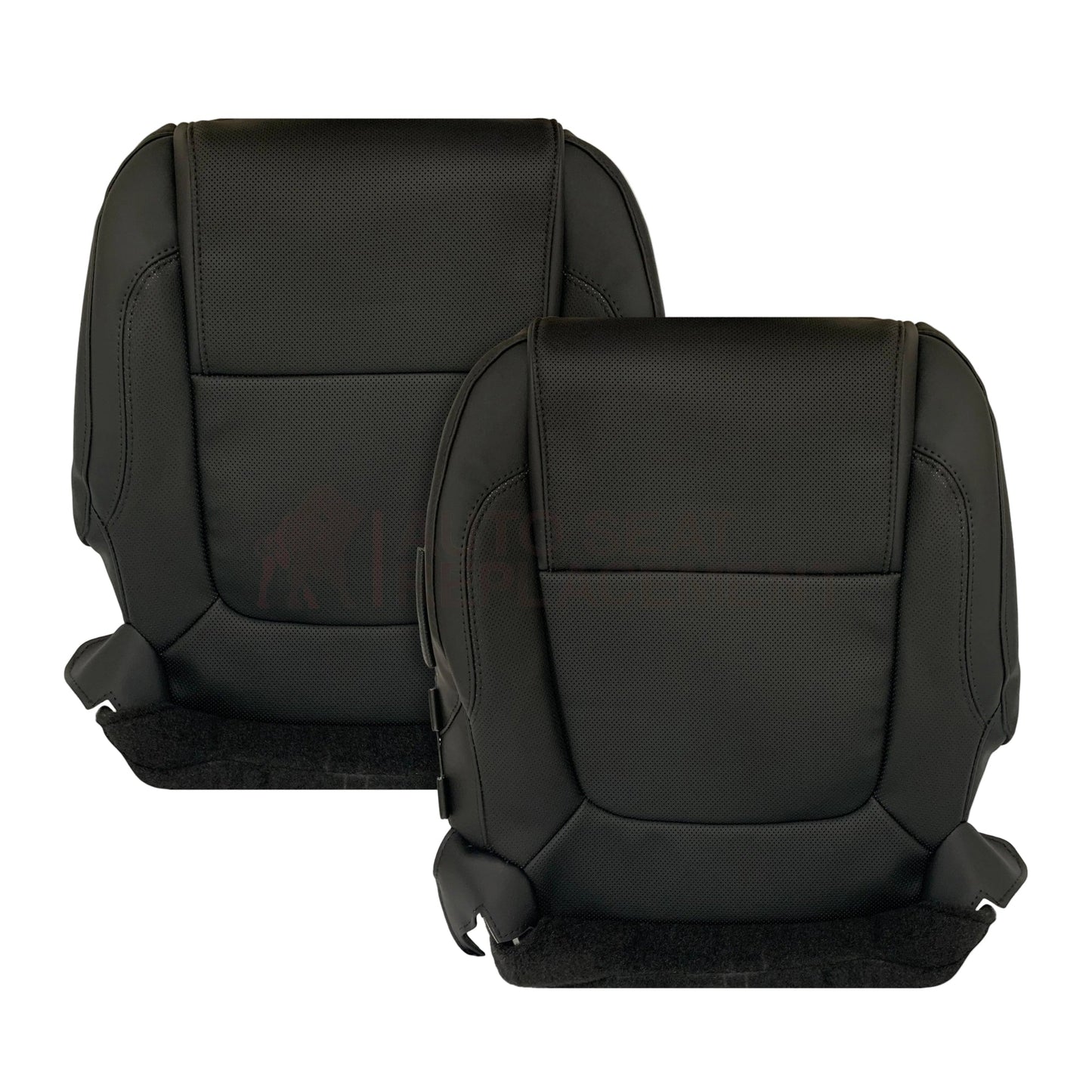 2011 - 2015 Ford Explorer Replacement Perforated Leather/Vinyl Bottom Seat Covers In Black : Choose Leather OR Vinyl