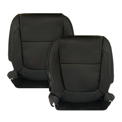 2011 - 2015 Ford Explorer Replacement Perforated Leather/Vinyl Bottom Seat Covers In Black : Choose Leather OR Vinyl