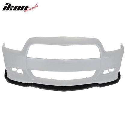 2012-2014 Dodge Charger SRT Unpainted Front Bumper Lip PU 3PCS