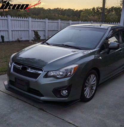2012-2014 Subaru Impreza IKON V6 Style Unpainted Front Bumper Lip PU