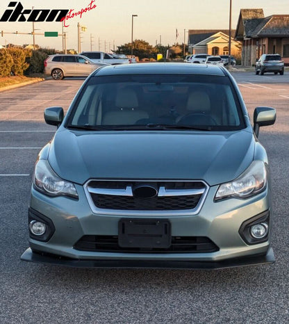2012-2014 Subaru Impreza IKON V6 Style Unpainted Front Bumper Lip PU