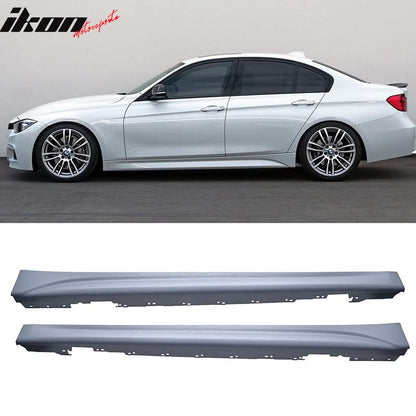 2012-2018 BMW F30 3-Series M-Tech Style Unpainted Side Skirts PP Pair