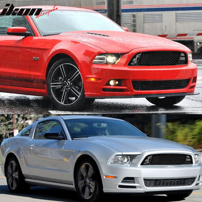 2013-2014 Ford Mustang Shelby GT500 Style Unpainted Front Grille ABS