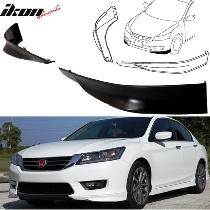 2013-15 Honda Accord HFP Style Unpainted Front + Rear Lip Splitter PP