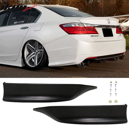 2013-15 Honda Accord HFP Style Unpainted Front + Rear Lip Splitter PP