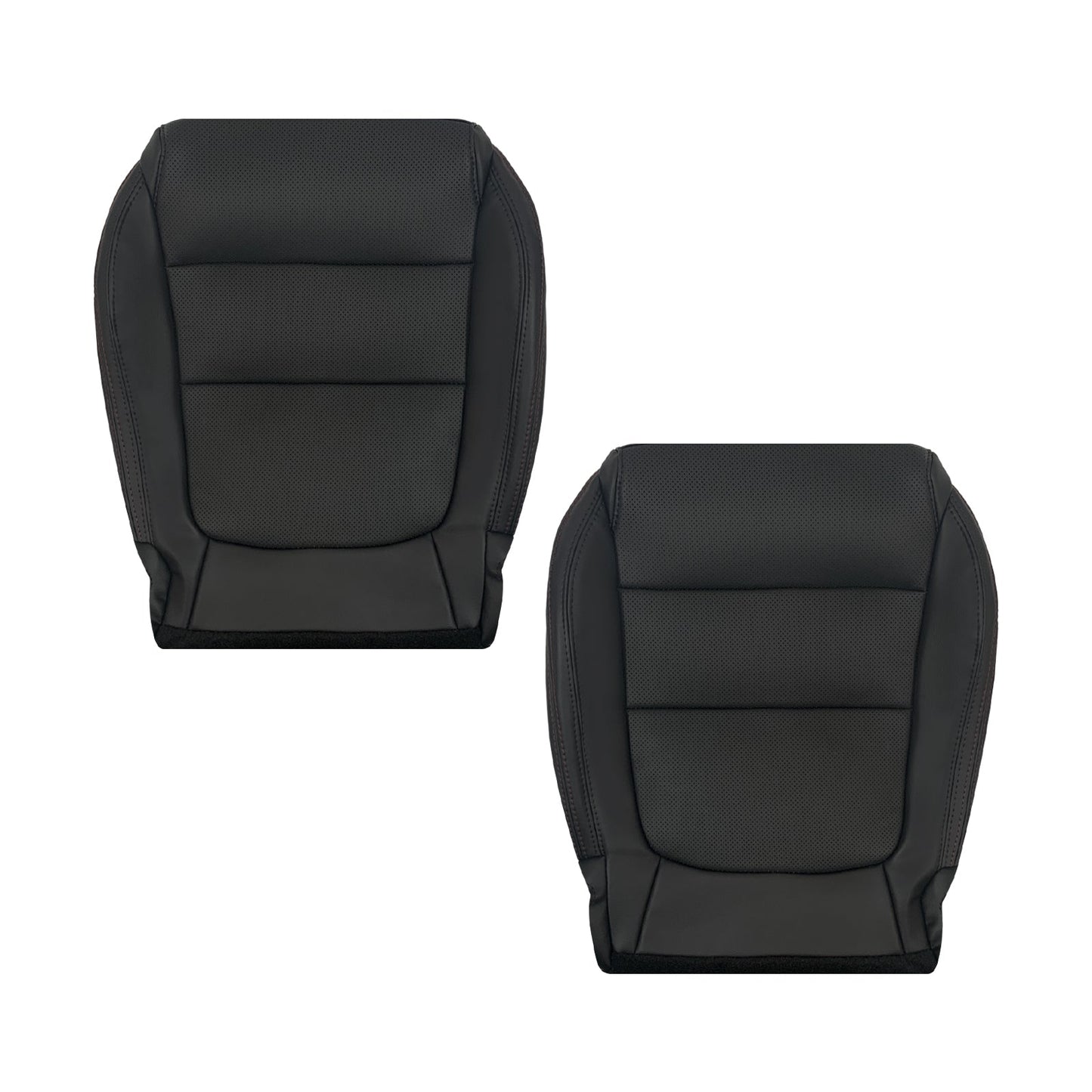 2013 to 2015 For Mazda CX-5 Driver Passenger Black Perforated Leather Seat Cover