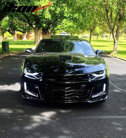 2014-2015 Chevy Camaro ZL1 Style Front Bumper DRL Fog Lights Headlamps