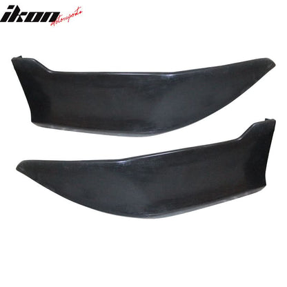2014-2019 Toyota Corolla Rear Bumper Lip Aprons Unpainted Black PU