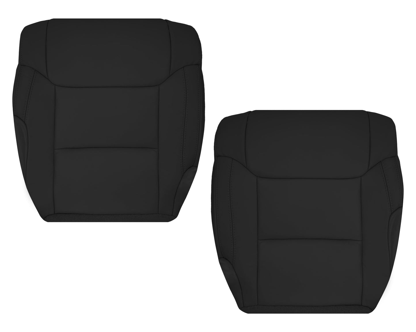 2014-2021 Toyota Tundra Driver OR Passenger Side Replacement Leather OR Synthetic Leather Seat Cover: Black