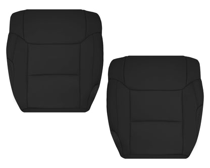 2014-2021 Toyota Tundra Driver OR Passenger Side Replacement Leather OR Synthetic Leather Seat Cover: Black