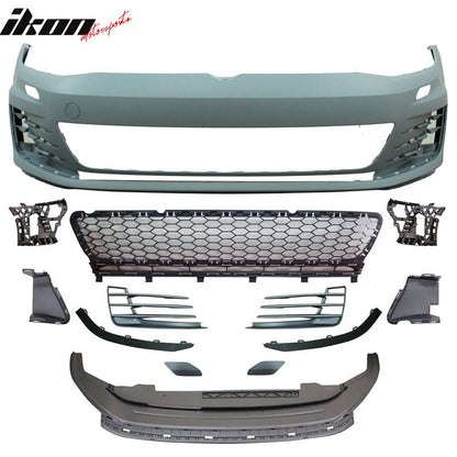 2015-2017 Volkswagen Golf 7 MK7 Front Bumper Cover No PDC GTI Style
