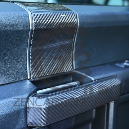 2015-2020 Ford F150/Raptor Carbon Fiber Door Trim Panel(4-Piece Set)