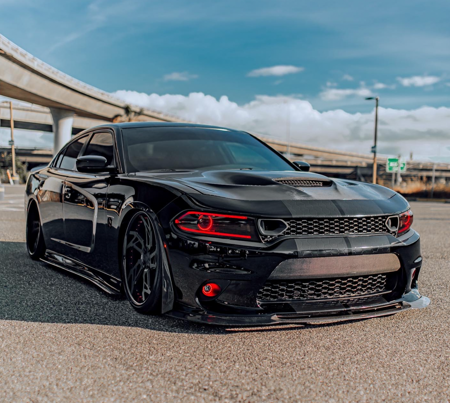 2015-2023 Dodge Charger Carbon Fiber Bumper Cover