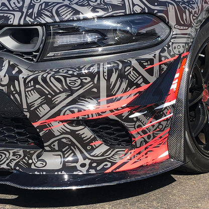 2015-2023 Dodge Charger Carbon Fiber Front Lip Splitter