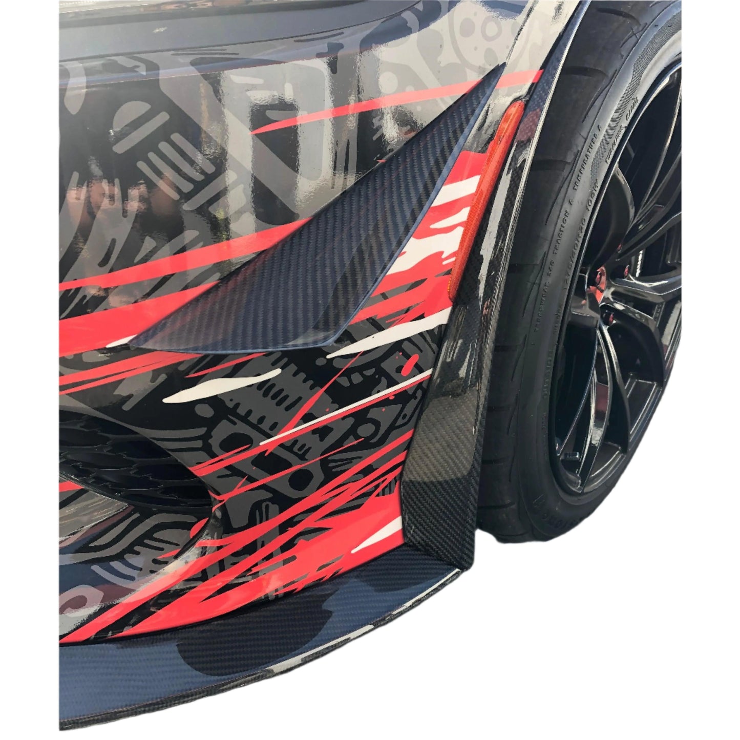 2015-2023 Dodge Charger Carbon Fiber Wind Splitters