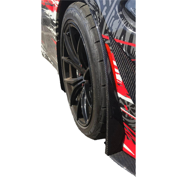 2015-2023 Dodge Charger Carbon Fiber Wind Splitters
