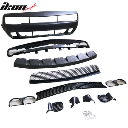 2015-2023 Dodge Challenger Front Full Bumper & Lip + Fender Flares PP